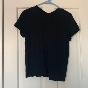 target workout top with sinch in back